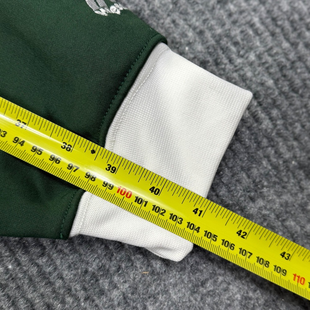 Majestic New York Jets Mens 3XLT Green White Quarter Zip Hoodie Sweatshirt - Picture 14 of 15